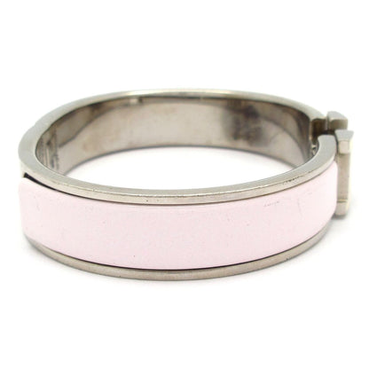 Hermes Bangle Click Silver Light Purple Ivory Bracelet — view 2