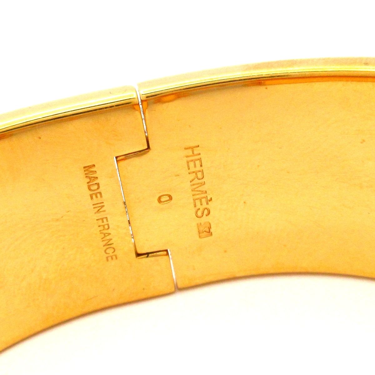 Hermes Bangle Clic Clac Gold Black Bracelet — view 4