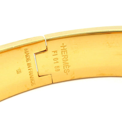 Hermes Bangle Click Gold White Bracelet — view 4