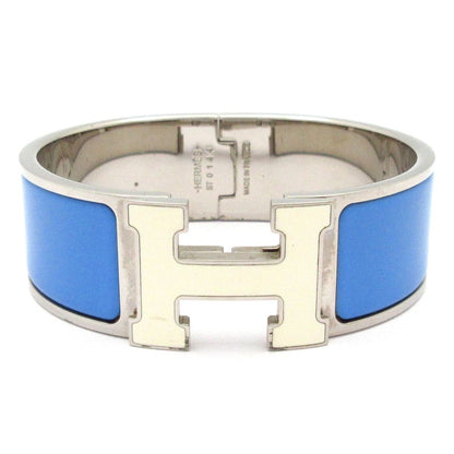 Hermes Bangle Clic Clac Silver Blue White Bracelet