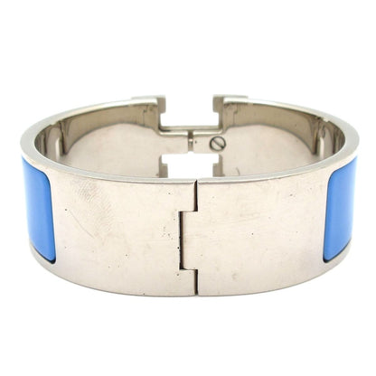 Hermes Bangle Clic Clac Silver Blue White Bracelet — view 3