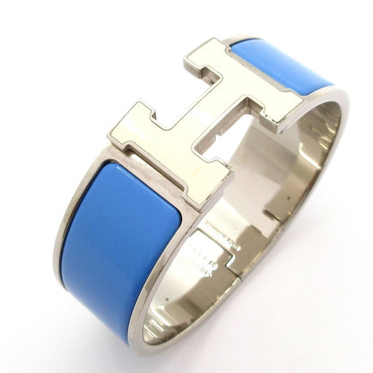 Hermes Bangle Clic Clac Silver Blue White Bracelet — view 6
