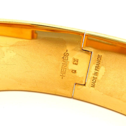 Hermes Bangle Clic Clac Gold Dark Gray Bracelet — view 4