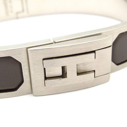 Hermes Bangle Jet Silver Dark Gray Bracelet — view 5