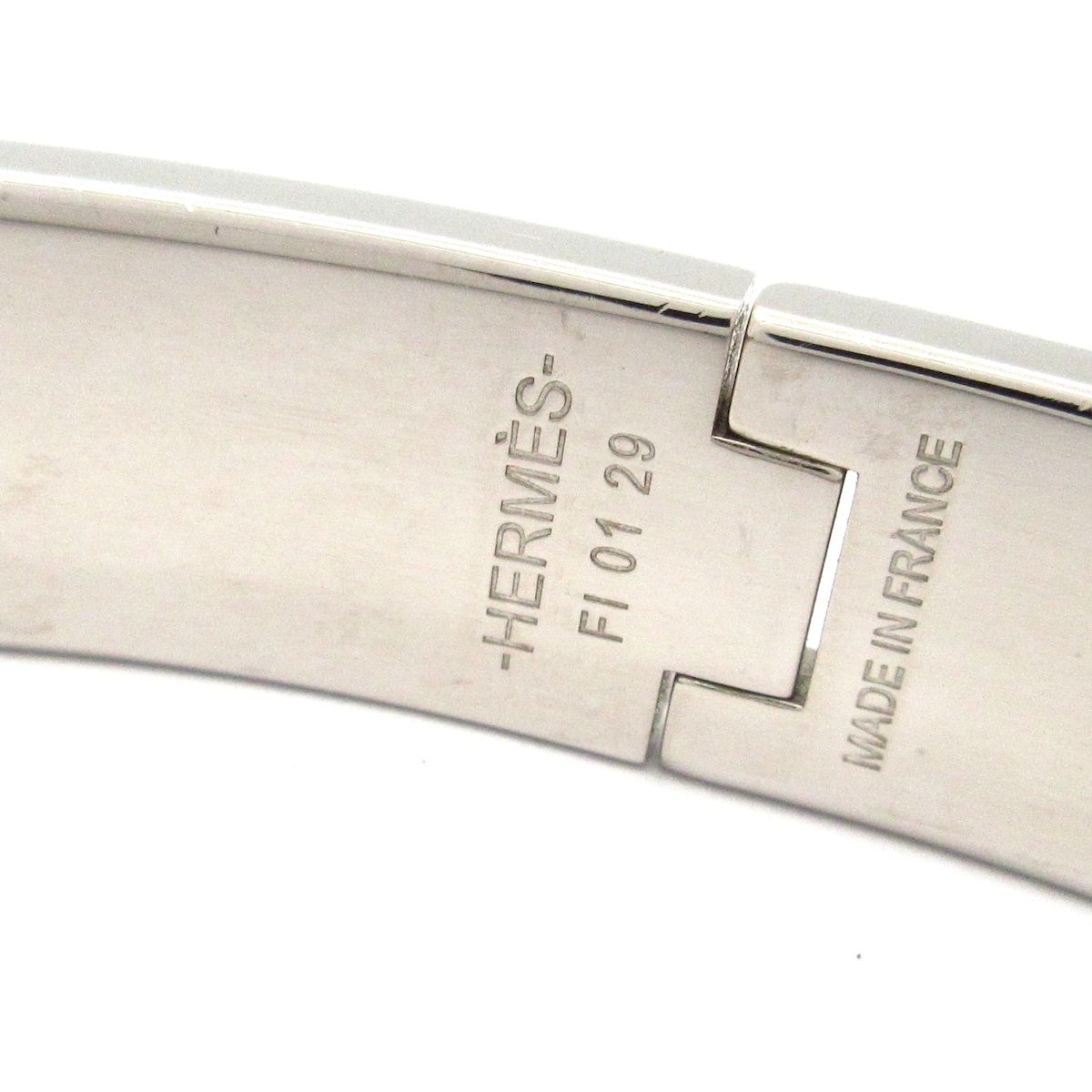 Hermes Bangle Jet Silver Dark Gray Bracelet — view 4