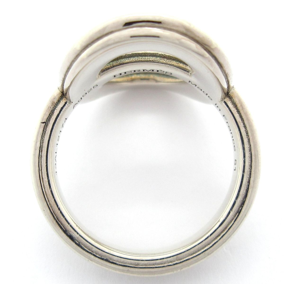Hermes Ring 51 Chaine D'ancre Silver — view 4