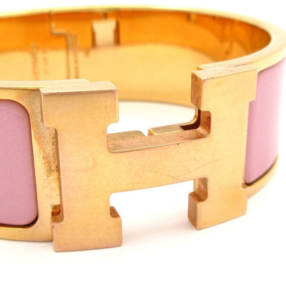 Hermes Bangle Clic Clac Pink Gold Bracelet — view 5