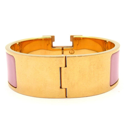 Hermes Bangle Clic Clac Pink Gold Bracelet — view 3
