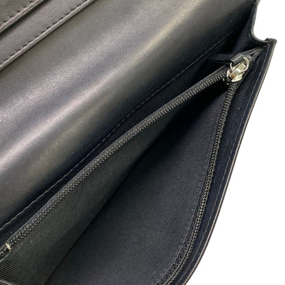 Chanel Wallet Quilted Black Silver Lame — view 5
