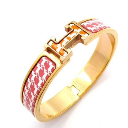 Hermes Bangle Click Pink Gold Orange Bracelet — view 6