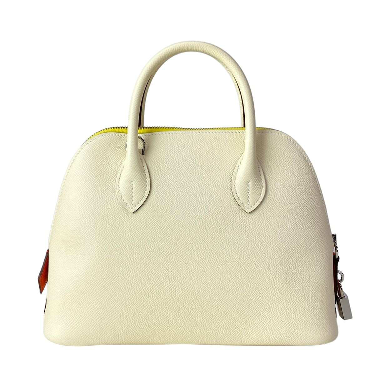 Hermes Handbag Bolide 25 Nata Joanne Citron Terubatu Silver Tricolor — view 3