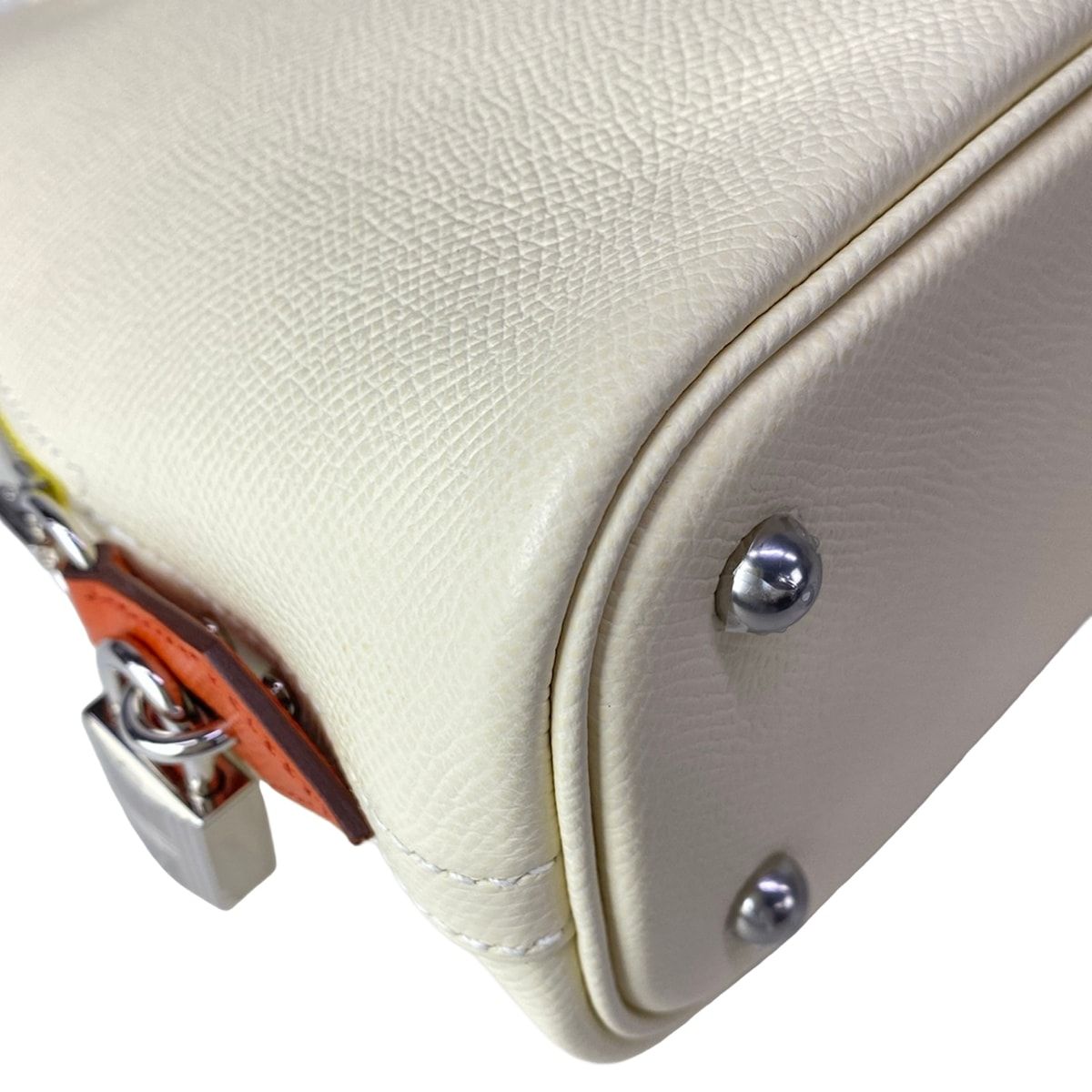 Hermes Handbag Bolide 25 Nata Joanne Citron Terubatu Silver Tricolor — view 6