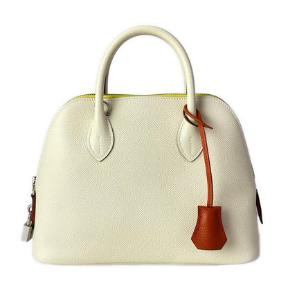 Hermes Handbag Bolide 25 Nata Joanne Citron Terubatu Silver Tricolor