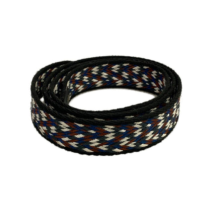 Hermes Shoulder Strap Bandouliere Sangle Caval 25 mm Black White Deep Blue Gold — view 2
