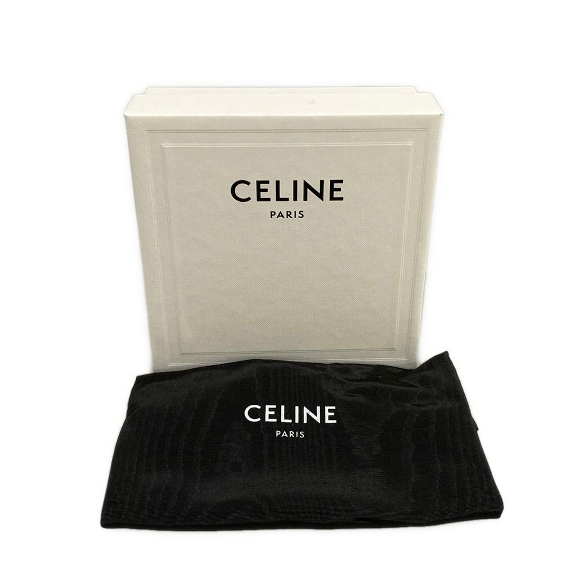 Celine Belt Trio Gray Beige Gold Leather — view 5