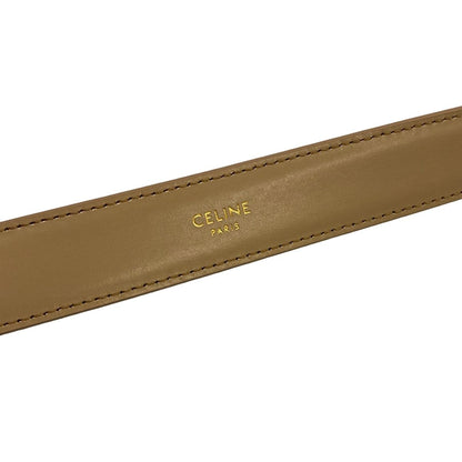Celine Belt Trio Gray Beige Gold Leather — view 3
