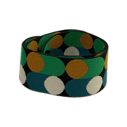 Hermes Shoulder Strap Bandouliere Sangles Flipper Ball 50 mm Black Vert — view 2