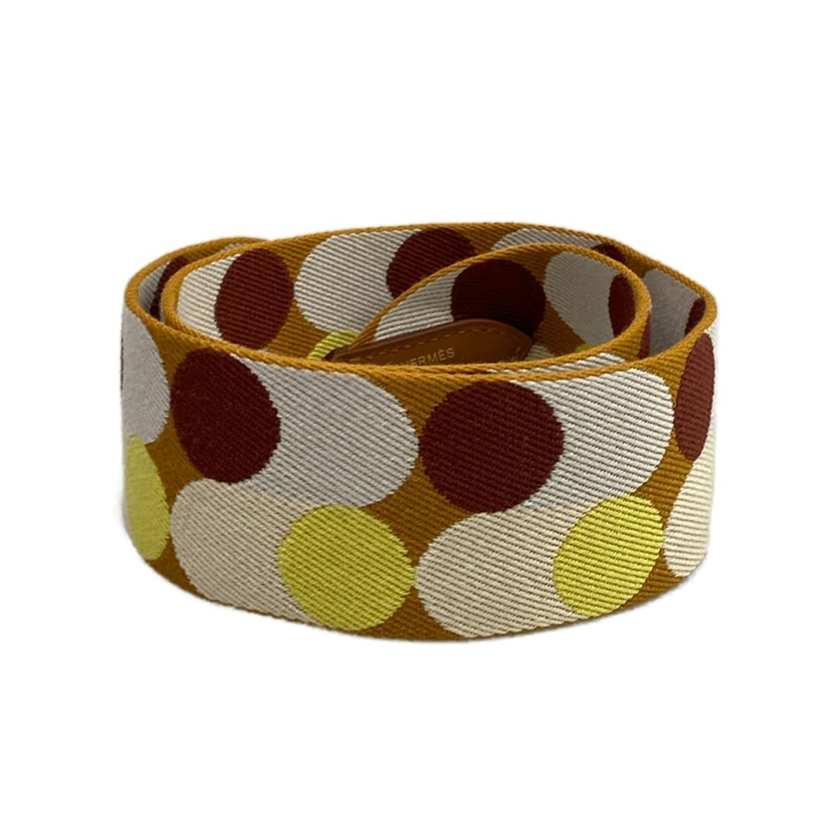 Hermes Shoulder Strap Bandouliere Sangle Flipper Ball 50 mm Sesame Machete — view 2