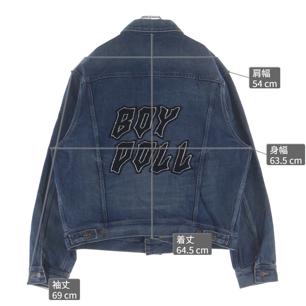 Celine Boy Dool Denim Jacket Indigo — view 9