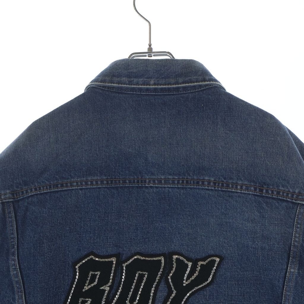 Celine Boy Dool Denim Jacket Indigo — view 4