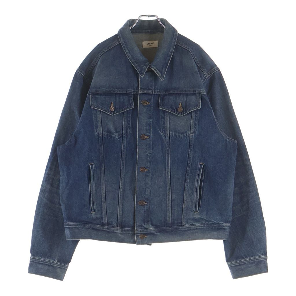 Celine Boy Dool Denim Jacket Indigo — view 2