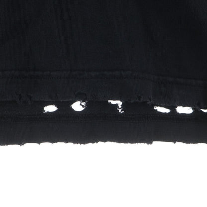 Balenciaga Paris Liberty Distressed Crew Neck Short Sleeve T-Shirt Black — view 5