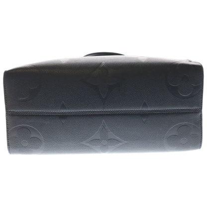 Louis Vuitton Monogram Empreinte On The Go MM Handbag Black Noir Leather Gold — view 4