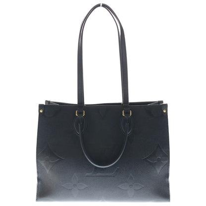 Louis Vuitton Monogram Empreinte On The Go MM Handbag Black Noir Leather Gold — view 2