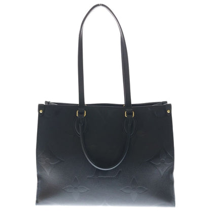 Louis Vuitton Monogram Empreinte On The Go MM Handbag Black Noir Leather Gold