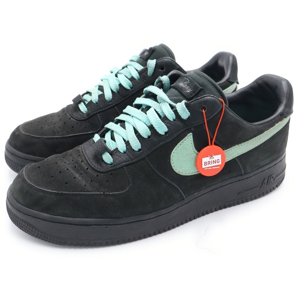 Tiffany & Co Nike Air Force 1 Low Cut Sneakers Black Blue — view 2