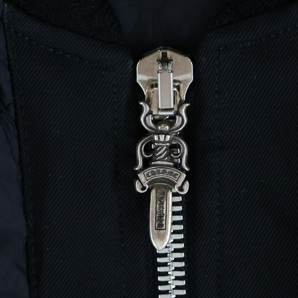 Chrome Hearts Matty Boy Chomper Leather Patch Nylon Vest Black — view 5