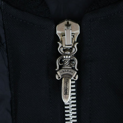 Chrome Hearts Matty Boy Chomper Leather Patch Nylon Vest Black — view 5