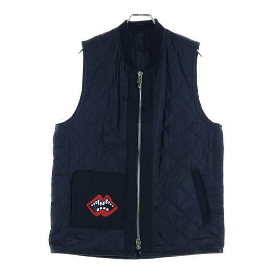 Chrome Hearts Matty Boy Chomper Leather Patch Nylon Vest Black