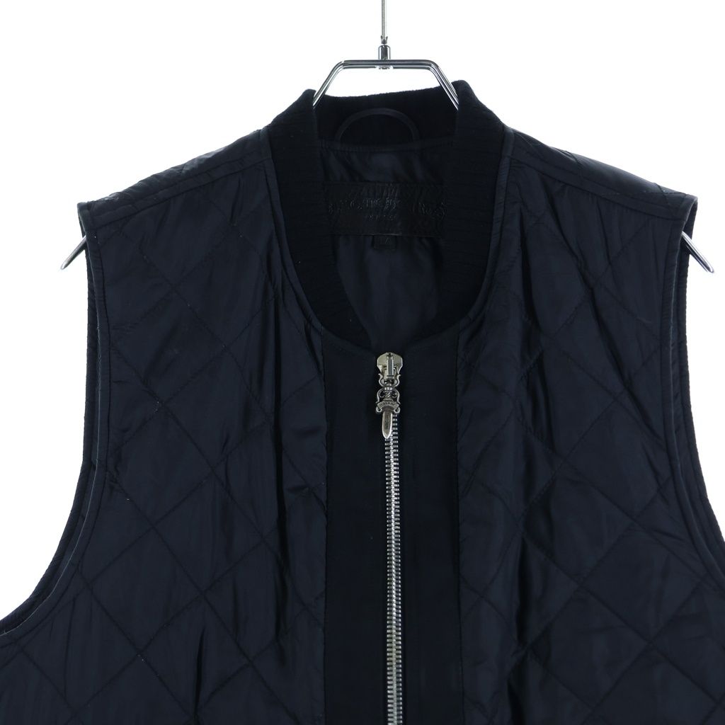 Chrome Hearts Matty Boy Chomper Leather Patch Nylon Vest Black — view 3