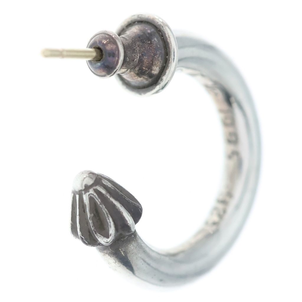 Chrome Hearts Hoop Plain Earrings Silver — view 2