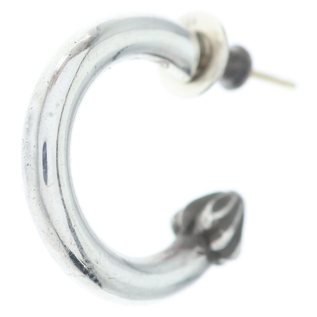 Chrome Hearts Hoop Plain Earrings Silver