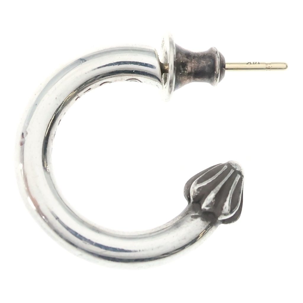 Chrome Hearts Hoop Plain Earrings Silver — view 3