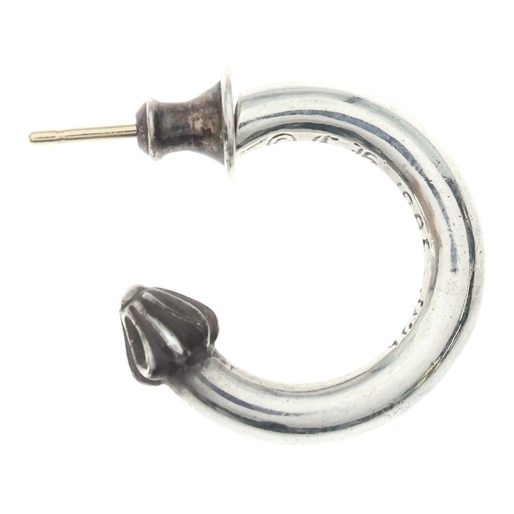Chrome Hearts Hoop Plain Earrings Silver — view 4