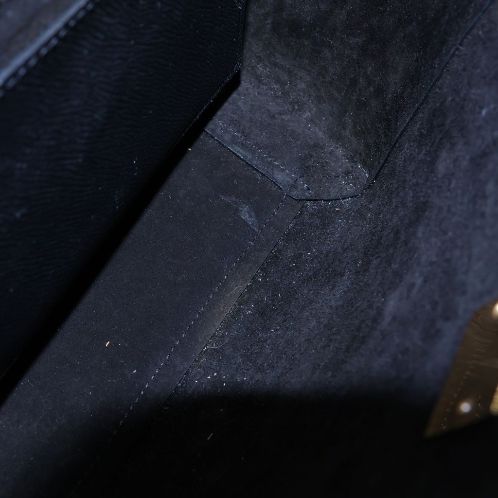 Celine Belt Bag Micro 2-Way Black Gray Calfskin Gold — view 5