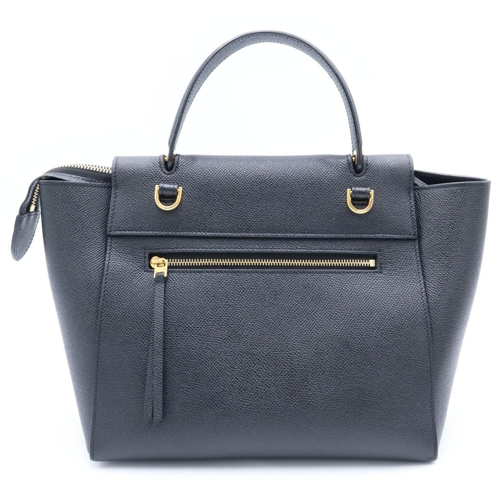 Celine Belt Bag Micro 2-Way Black Gray Calfskin Gold — view 2