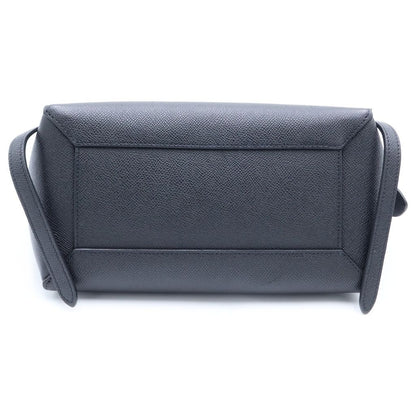 Celine Belt Bag Micro 2-Way Black Gray Calfskin Gold — view 4