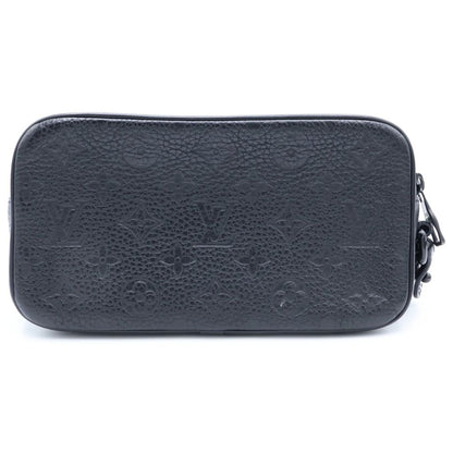 Louis Vuitton Monogram Empreinte Pochette Volga Pouch Case Second Black Leather — view 2