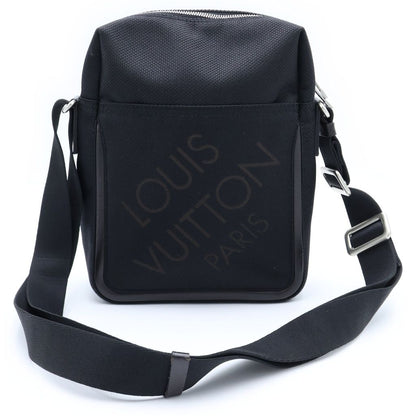 Louis Vuitton Damier Geant Citadin MM Mini Shoulder Bag Black Noir Silver — view 2