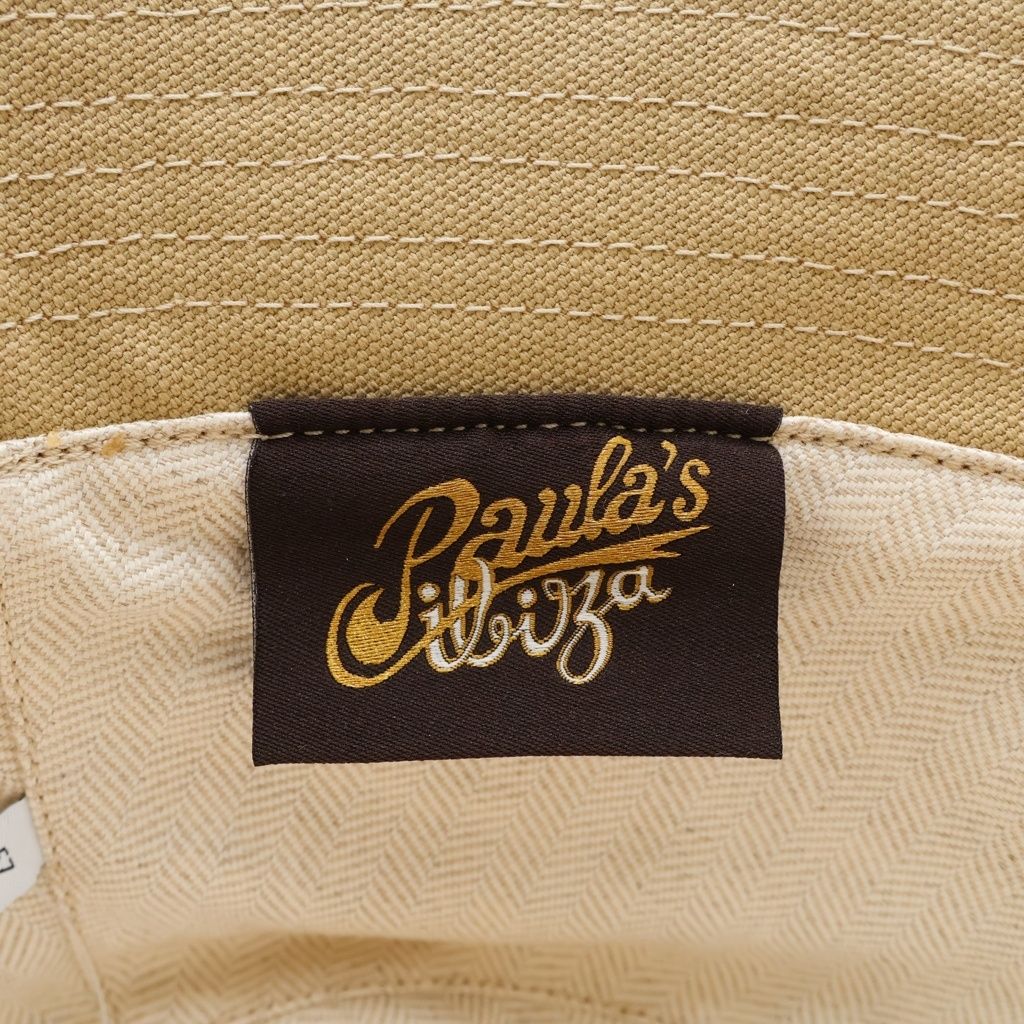 Loewe Logo Leather Patch Canvas Bucket Hat Beige — view 7