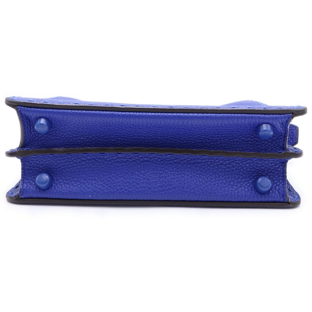 Fendi Peekaboo Eye Small Handbag Blue — view 4