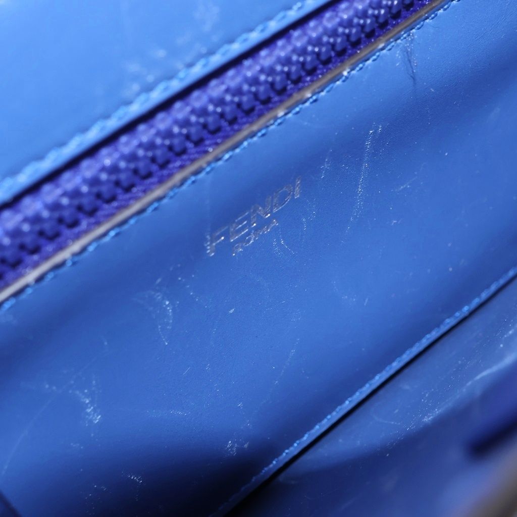 Fendi Peekaboo Eye Small Handbag Blue — view 5