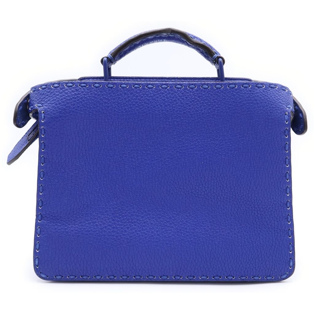 Fendi Peekaboo Eye Small Handbag Blue — view 2