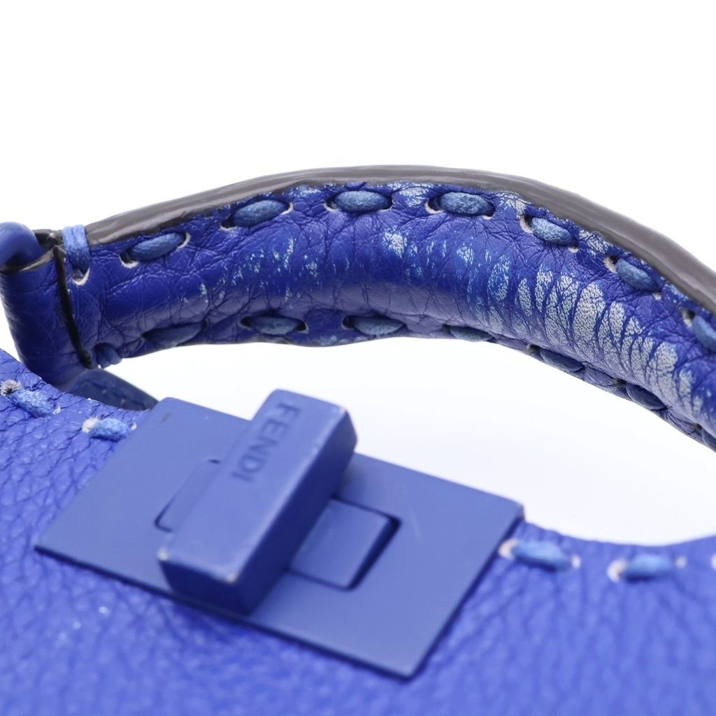 Fendi Peekaboo Eye Small Handbag Blue — view 6