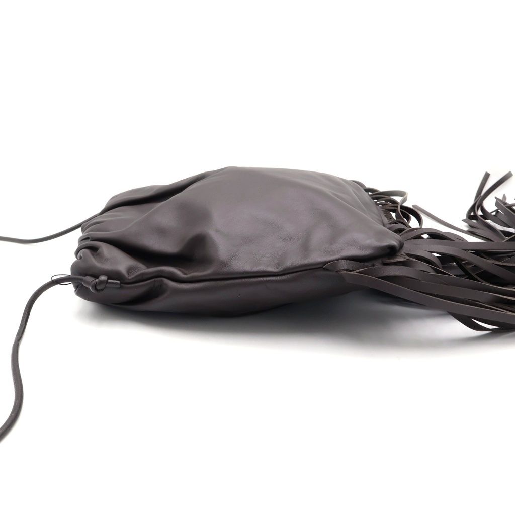 Bottega Veneta the Fringe Shoulder Leather Bag Dark Brown — view 3