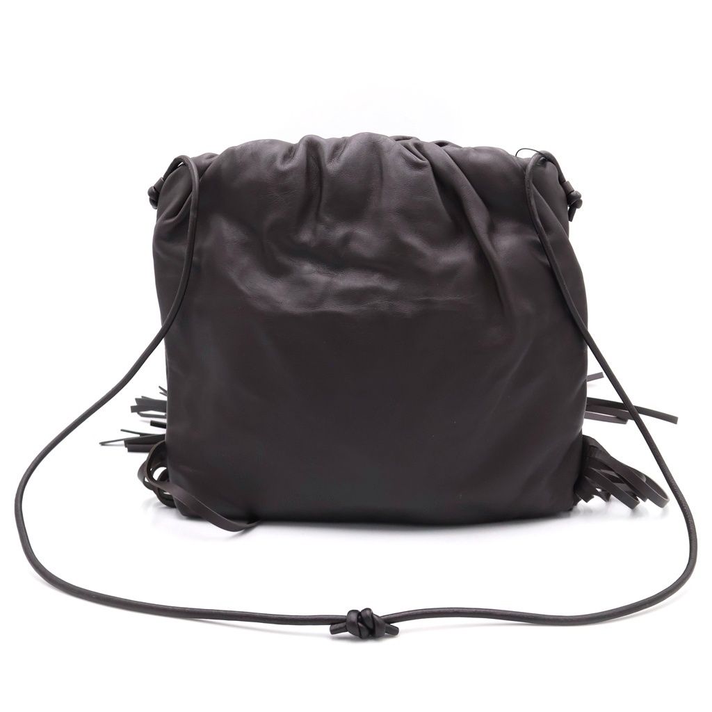 Bottega Veneta the Fringe Shoulder Leather Bag Dark Brown — view 2